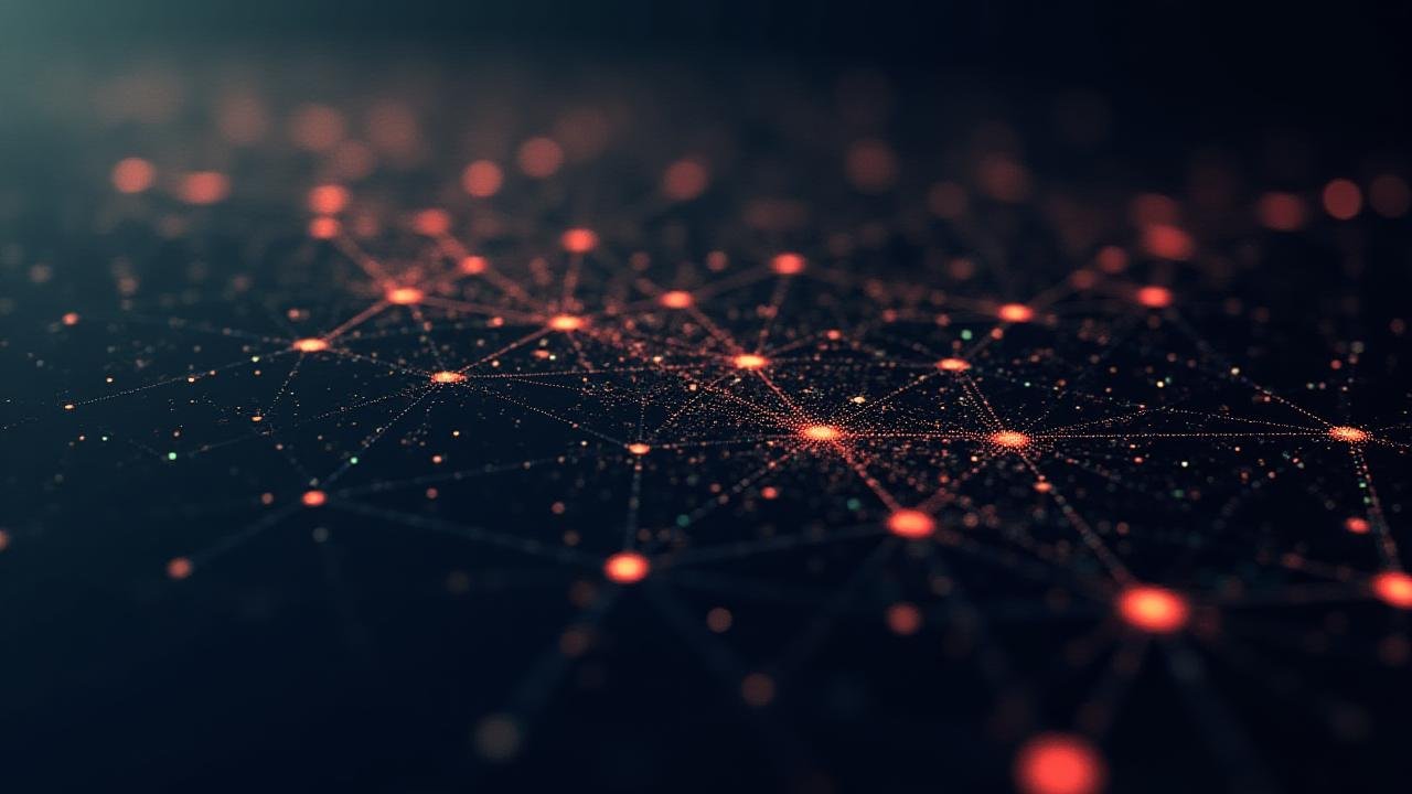 Interactive 3D map of the cryptocurrency market, nodes representing assets colored by performance