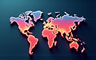 Volatility heat map overlay on crypto market
